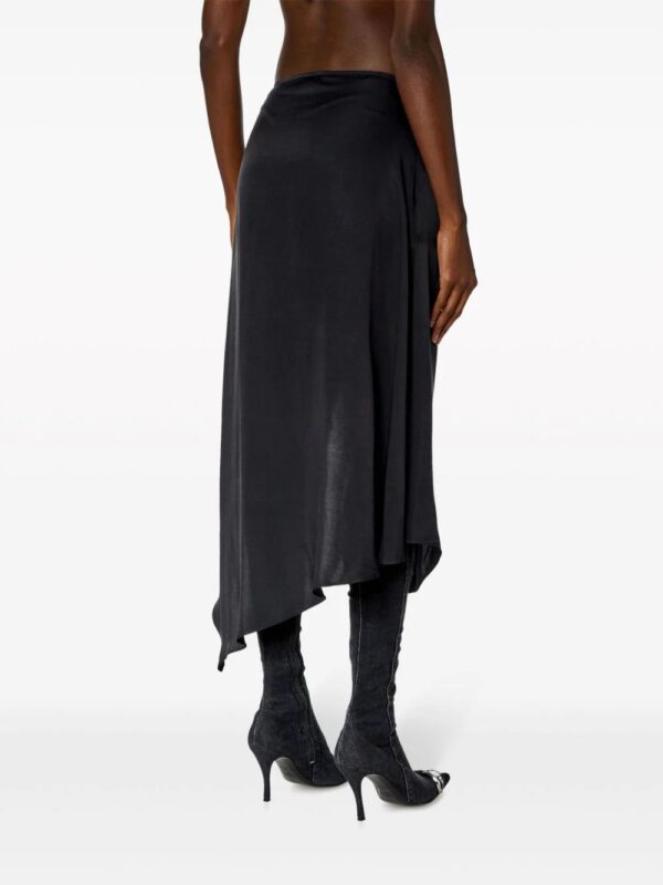 Diesel  O-Stent-N1 satin midi skirt - Image 4