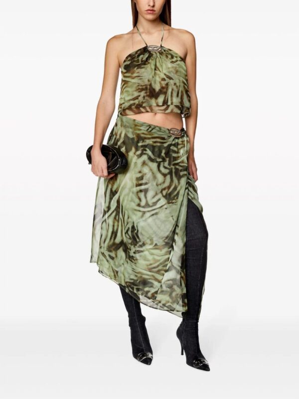 Diesel  O-Stent abstract-print skirt - Image 3