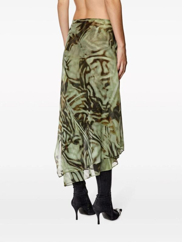 Diesel  O-Stent abstract-print skirt - Image 7