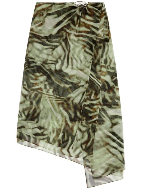 Diesel  O-Stent abstract-print skirt