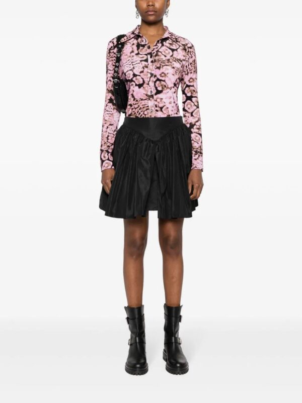 Karl Lagerfeld  pleated striped maxi skirt - Image 2