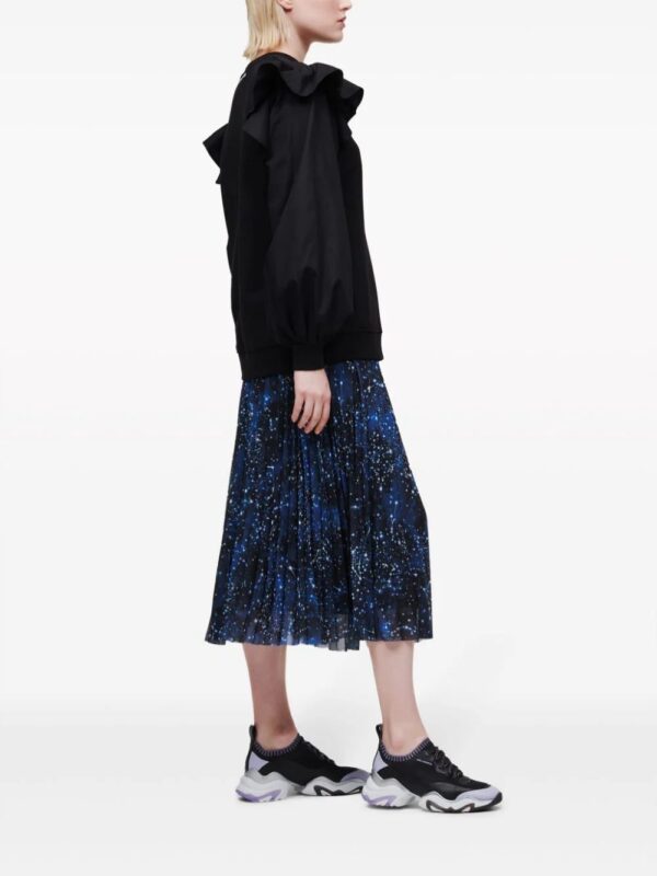 Karl Lagerfeld  logo-embroidered ruffle-detailing sweatshirt - Image 3