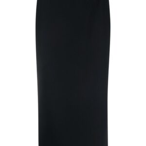 Versace Jeans Couture  logo-waistband straight midi skirt