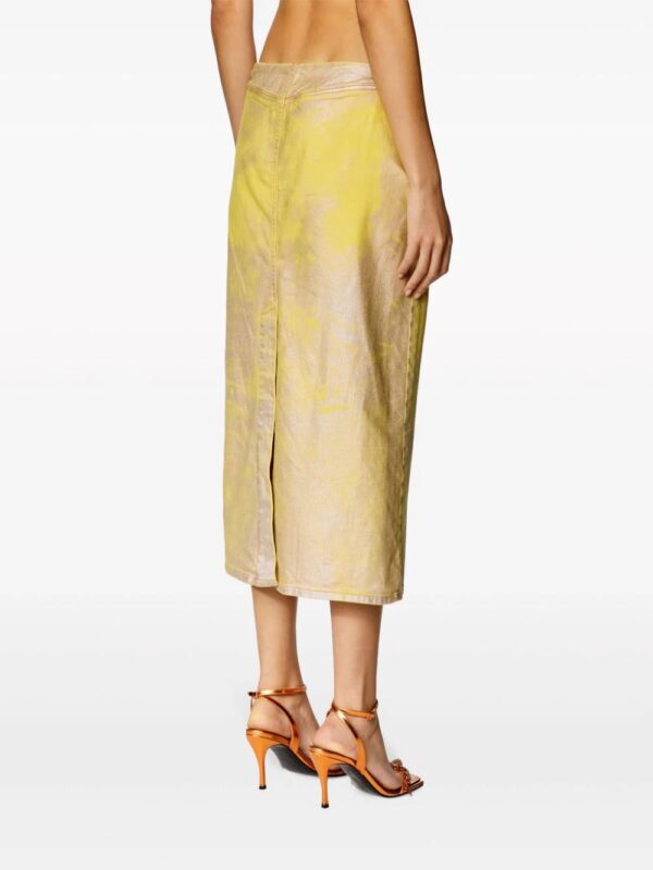Diesel  De-Pra-S2 laminated midi skirt - Image 4