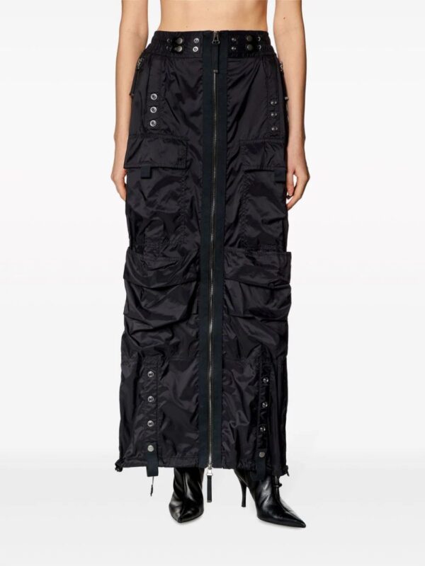 Diesel  O-Crep cargo maxi skirt - Image 3
