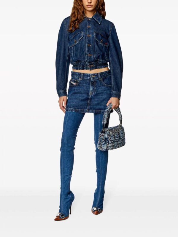 Diesel  De-Ron low-rise denim miniskirt - Image 2