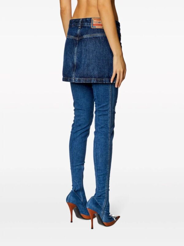 Diesel  De-Ron low-rise denim miniskirt - Image 4