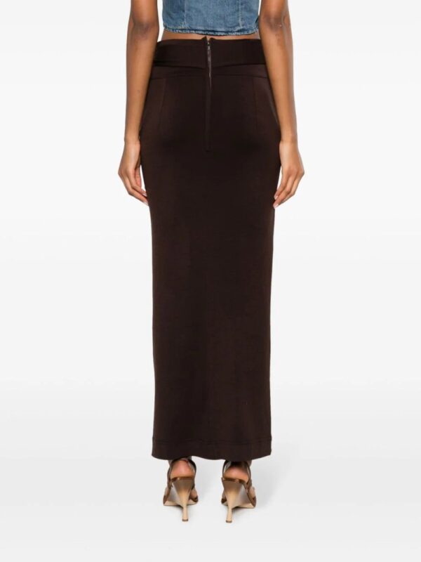 Dolce & Gabbana  belted virgin-wool blend maxi skirt - Image 4