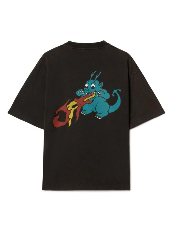 Off-White  2024 Lunar New Year Dragon-print cotton T-shirt - Image 2