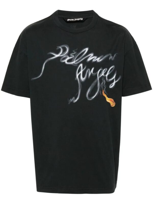 Palm Angels  Foggy logo-print T-shirt