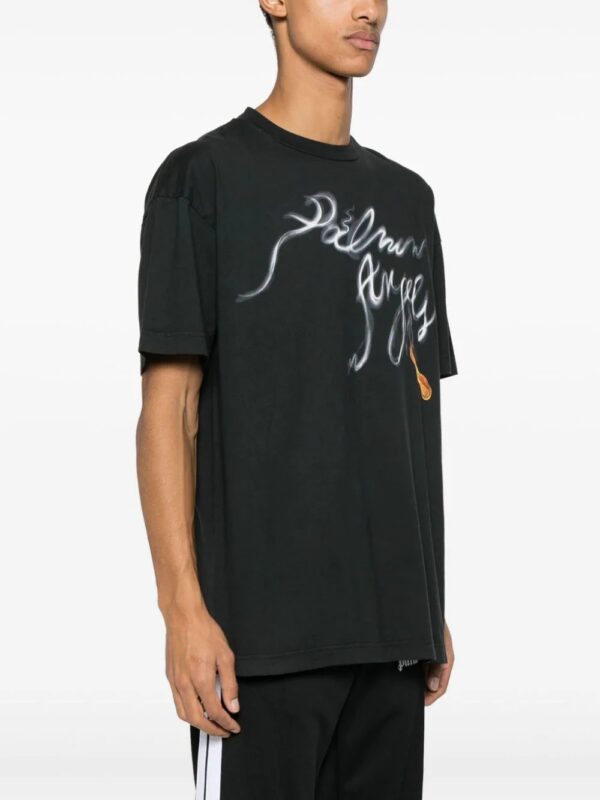 Palm Angels  Foggy logo-print T-shirt - Image 3