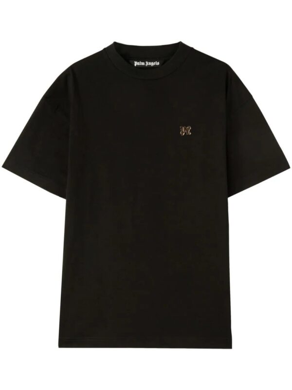 Palm Angels  monogram-appliqué cotton T-shirt