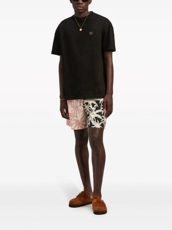 Palm Angels  monogram-appliqué cotton T-shirt - Image 2