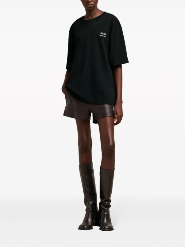 AMI Paris  logo-print organic cotton T-shirt - Image 2
