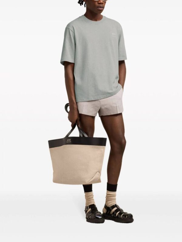 AMI Paris  logo-print cotton T-shirt - Image 3