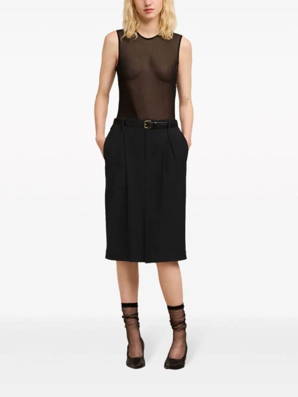 AMI Paris  dart-detail high-waist midi skirt - Image 2