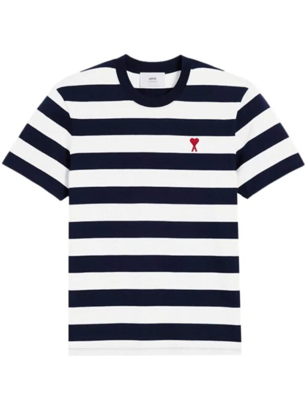 AMI Paris  Ami De Coeur striped T-shirt
