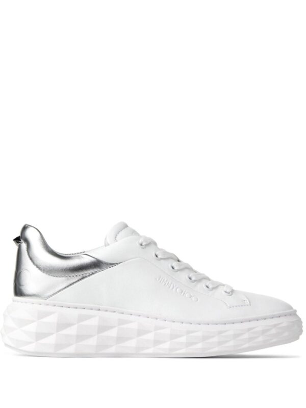Jimmy Choo Diamond Maxi/F II leather sneakers
