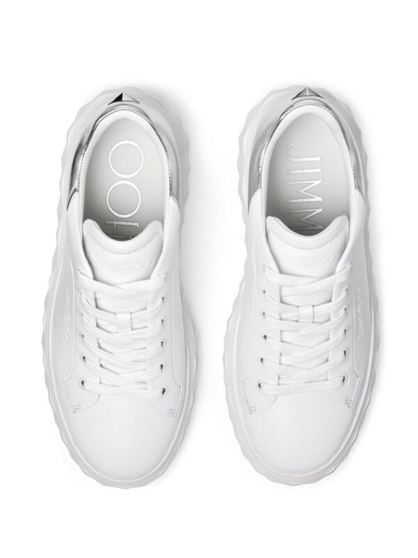 Jimmy Choo Diamond Maxi/F II leather sneakers - Image 4