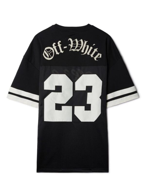 Off-White  logo-embroidered V-neck T-shirt - Image 2