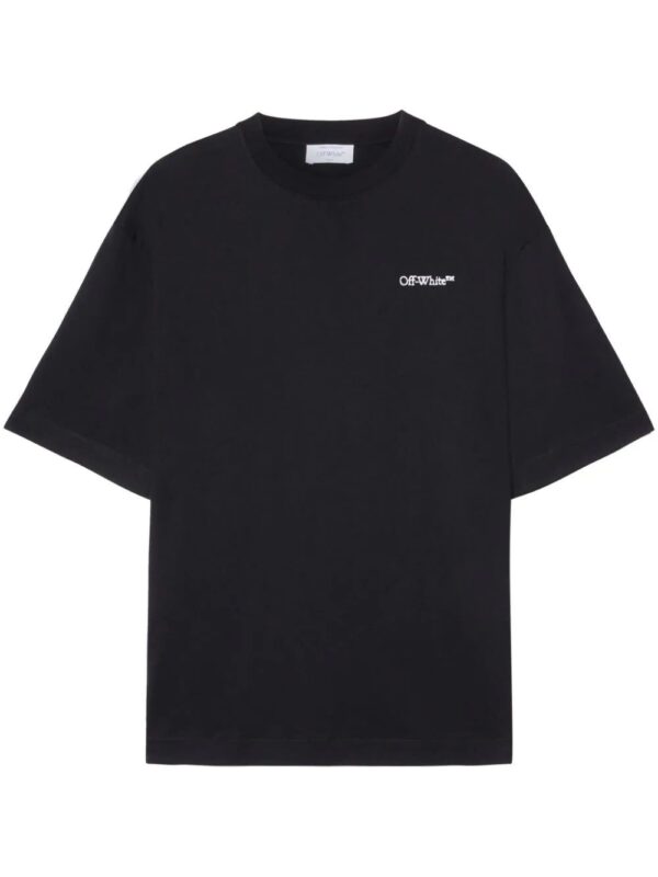 Off-White  Tattoo Arrow-embroidery cotton T-shirt