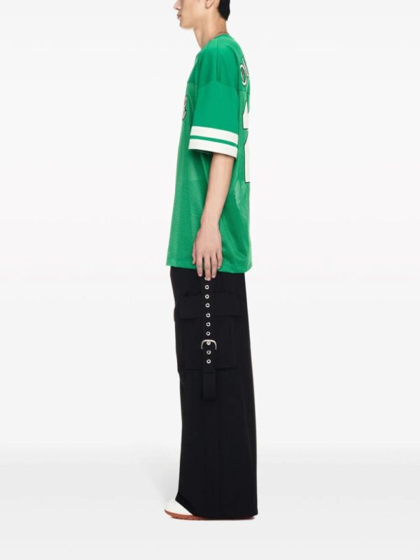 Off-White  Football-print mesh T-shirt - Image 3