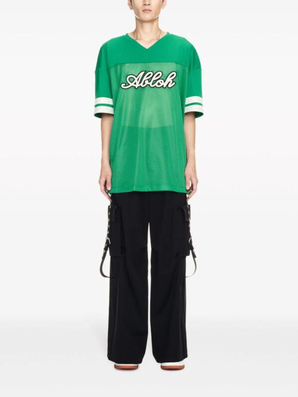Off-White  Football-print mesh T-shirt - Image 2