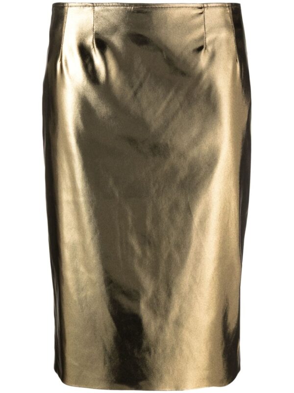 Dolce & Gabbana  foiled pencil skirt