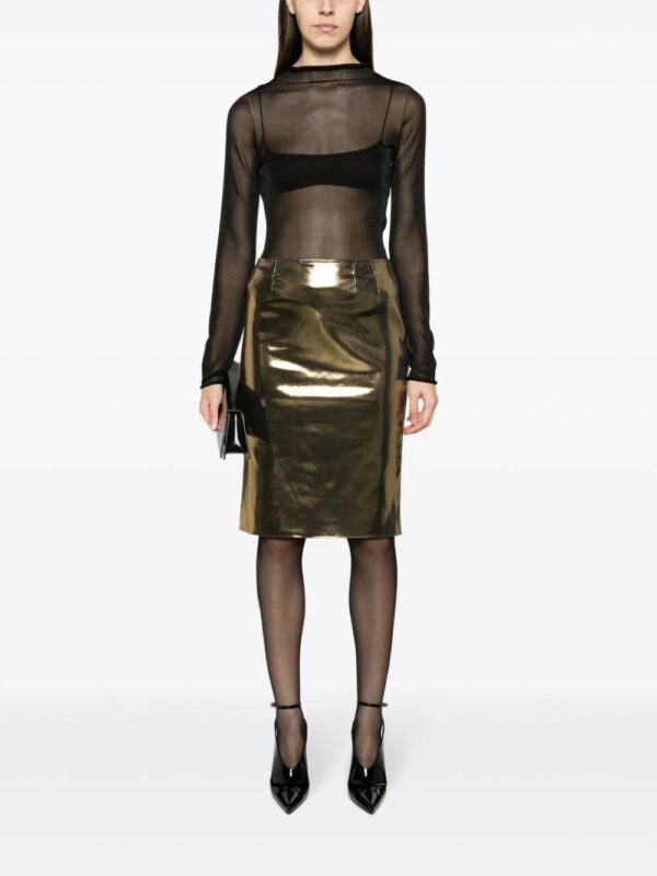 Dolce & Gabbana  foiled pencil skirt - Image 2