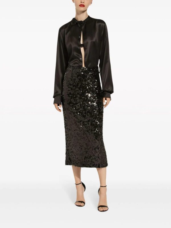 Dolce & Gabbana  sequinned pencil midi skirt - Image 3
