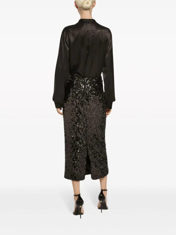 Dolce & Gabbana  sequinned pencil midi skirt - Image 4