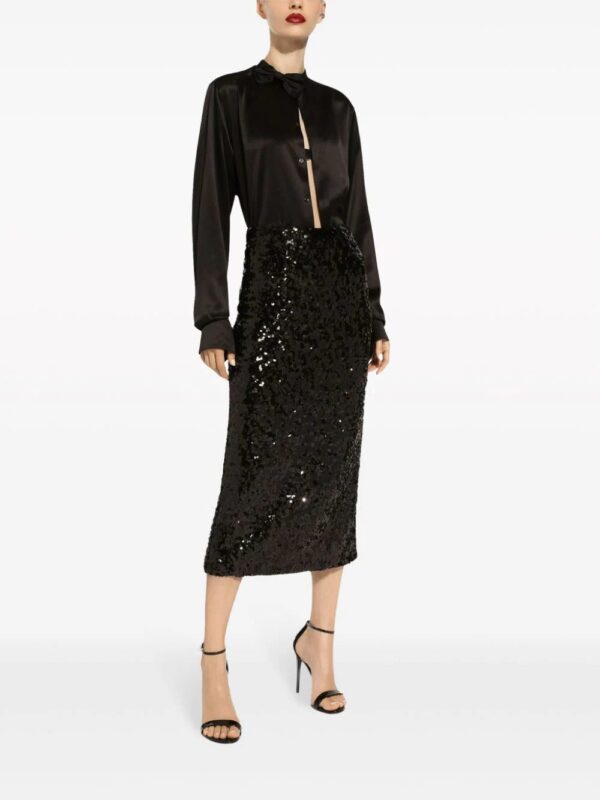 Dolce & Gabbana  sequinned pencil midi skirt - Image 2