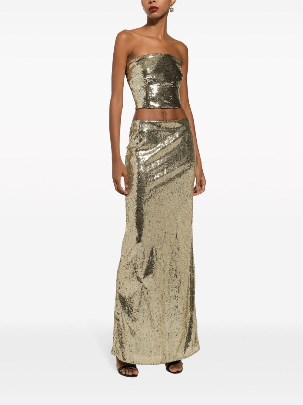Dolce & Gabbana sequin-embellished strapless top - Image 3