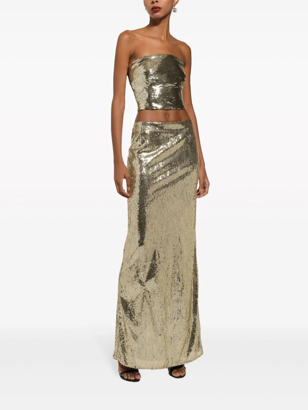 Dolce & Gabbana sequin-embellished strapless top - Image 3