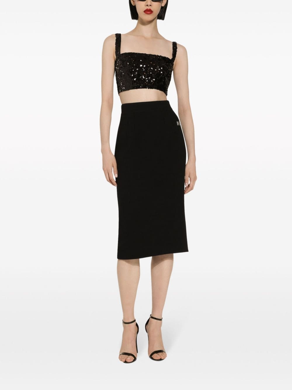 Dolce & Gabbana sequin-embellished cropped top - Image 3