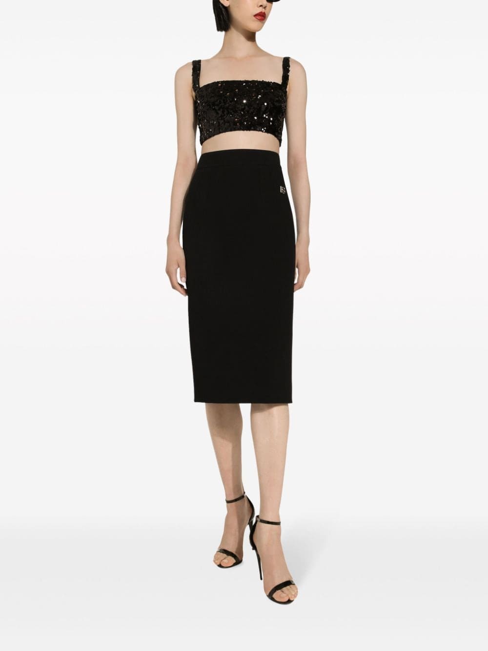 Dolce & Gabbana sequin-embellished cropped top - Image 2