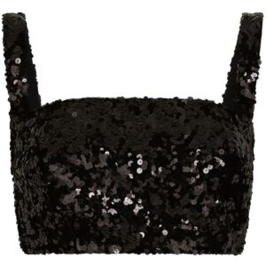 Dolce & Gabbana sequin-embellished cropped top