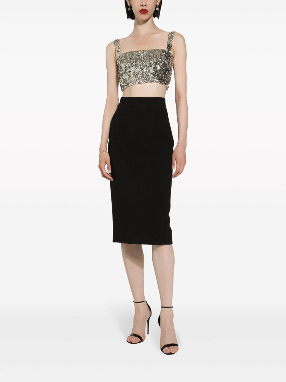 Dolce & Gabbana sequin-embellished cropped top - Image 3