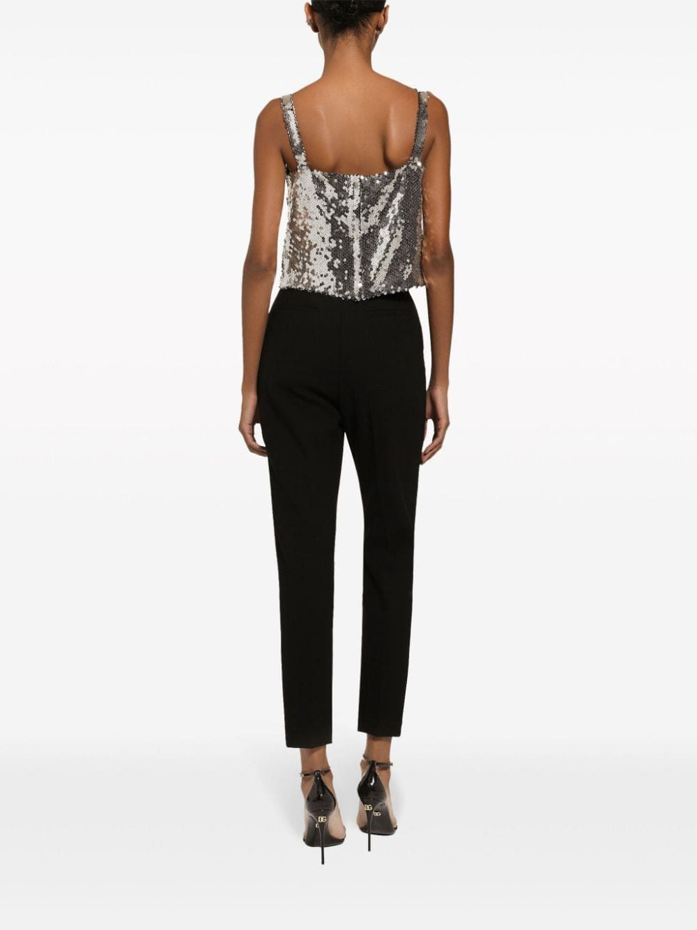 Dolce & Gabbana sequin-embellished cropped top - Image 4