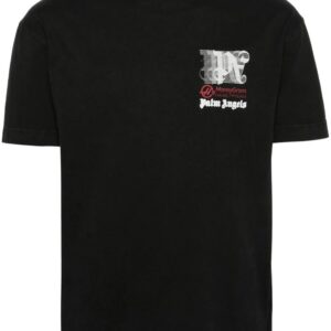 Palm Angels  x Haas racing-print cotton T-shirt