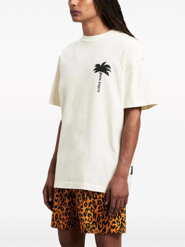 Palm Angels  pam tree-print cotton T-shirt - Image 4