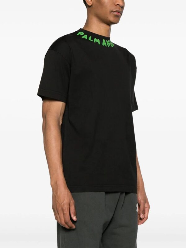 Palm Angels  Seasonal logo-print cotton T-shirt - Image 3