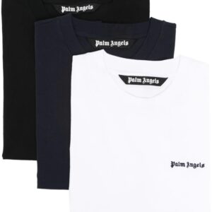 Palm Angels  logo-embroidered cotton T-shirts (pack of three)