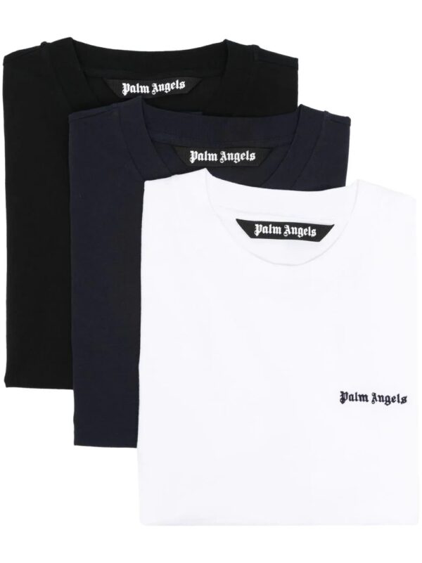 Palm Angels  logo-embroidered cotton T-shirts (pack of three)