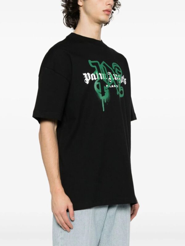 Palm Angels  Milano monogram-print T-shirt - Image 3