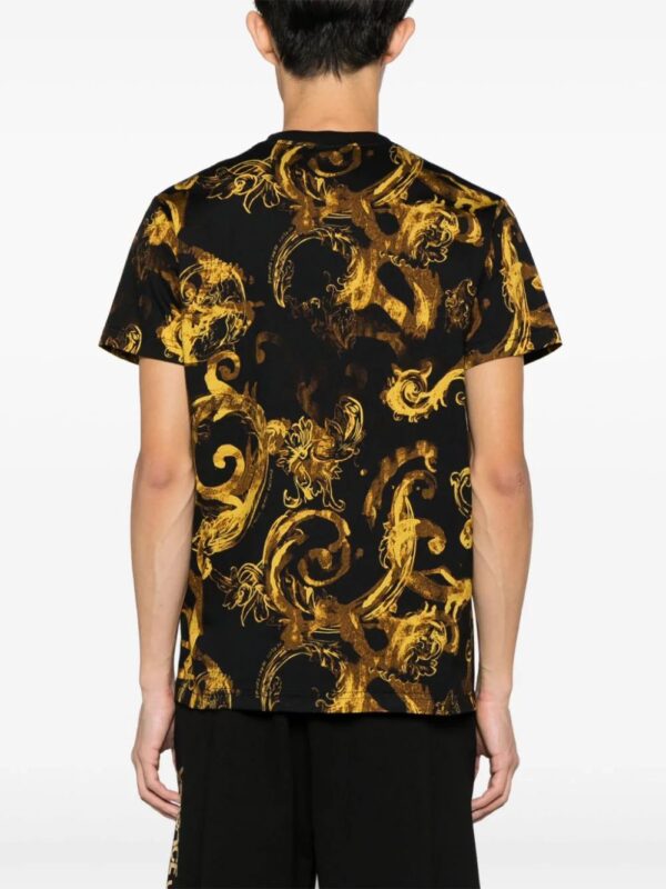 Versace Jeans Couture  Baroque-print cotton T-shirt - Image 4