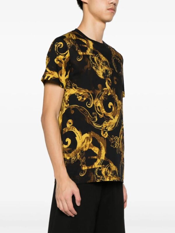 Versace Jeans Couture  Baroque-print cotton T-shirt - Image 3