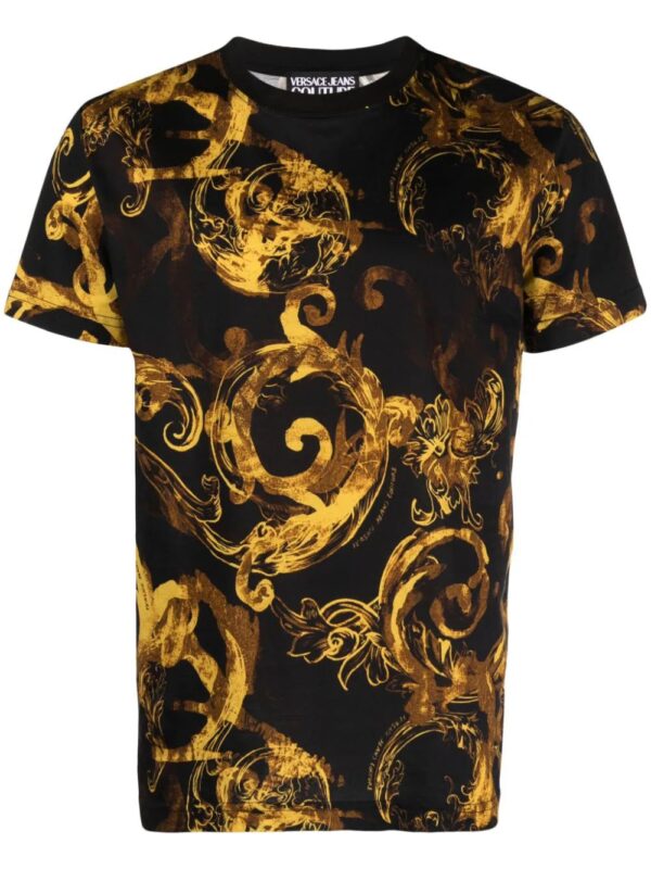 Versace Jeans Couture  Baroque-print cotton T-shirt