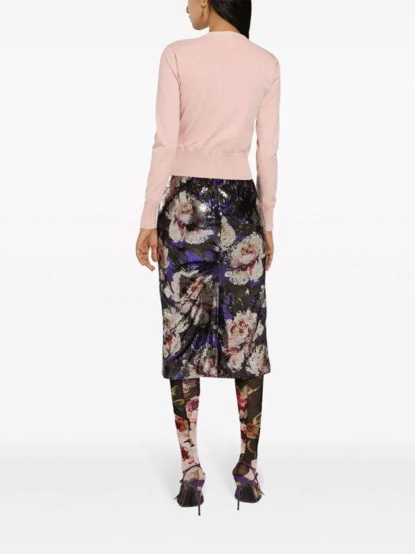 Dolce & Gabbana  sequin-embellished pencil midi skirt - Image 4