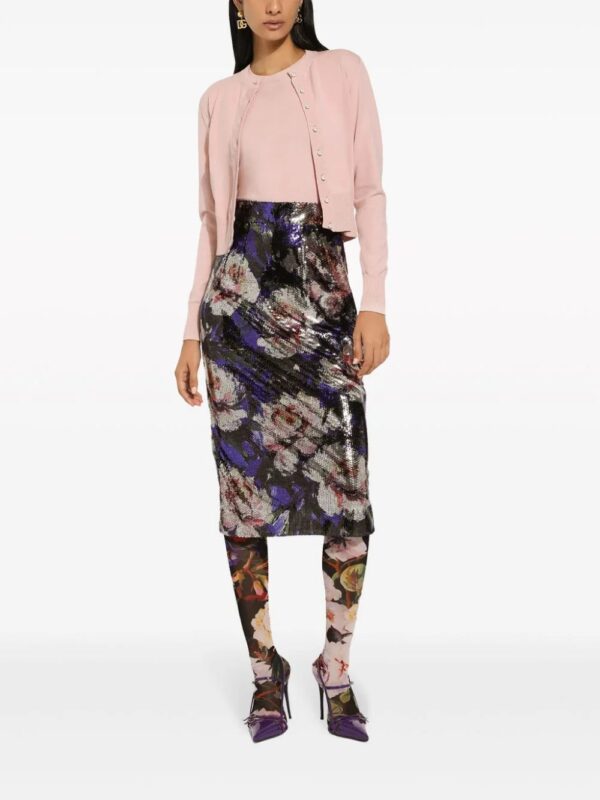 Dolce & Gabbana  sequin-embellished pencil midi skirt - Image 3